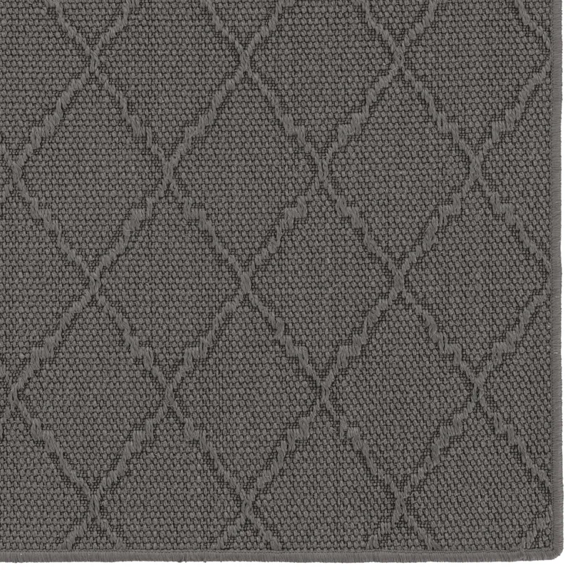 Hugo Graphite Rectangle Rug - 4\' x 6\'
