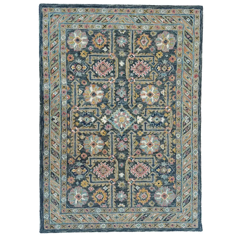 Avanti-Villa Dark Green Rectangle Rug - 2\'6\" x 8\'6\"