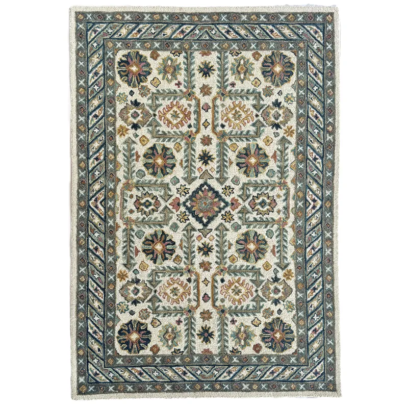 Avanti-Villa Ivory Multi Rectangle Rug - 2\'6\" x 8\'6\"