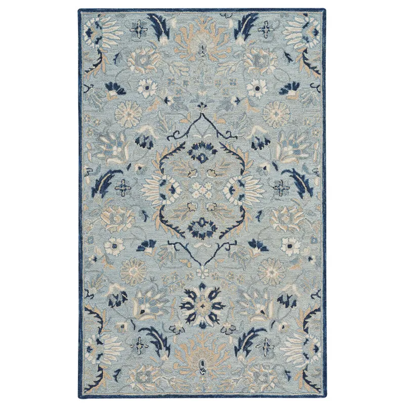 Avanti-Eleanor Ice Blue Rectangle Rug - 5\' x 8\'