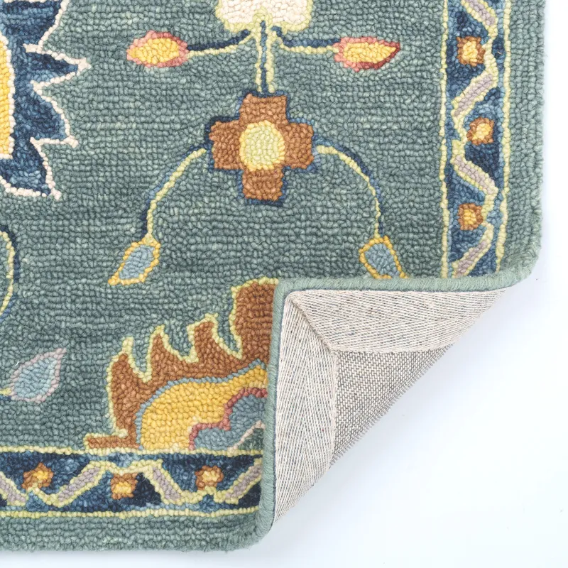Avanti-Mahal Teal Rectangle Rug - 3\'6\" x 5\'6\"