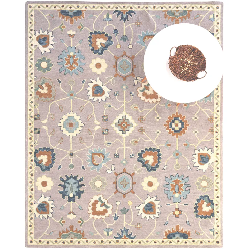 Avanti-Mahal Silver Rectangle Rug - 9\' x 12\'