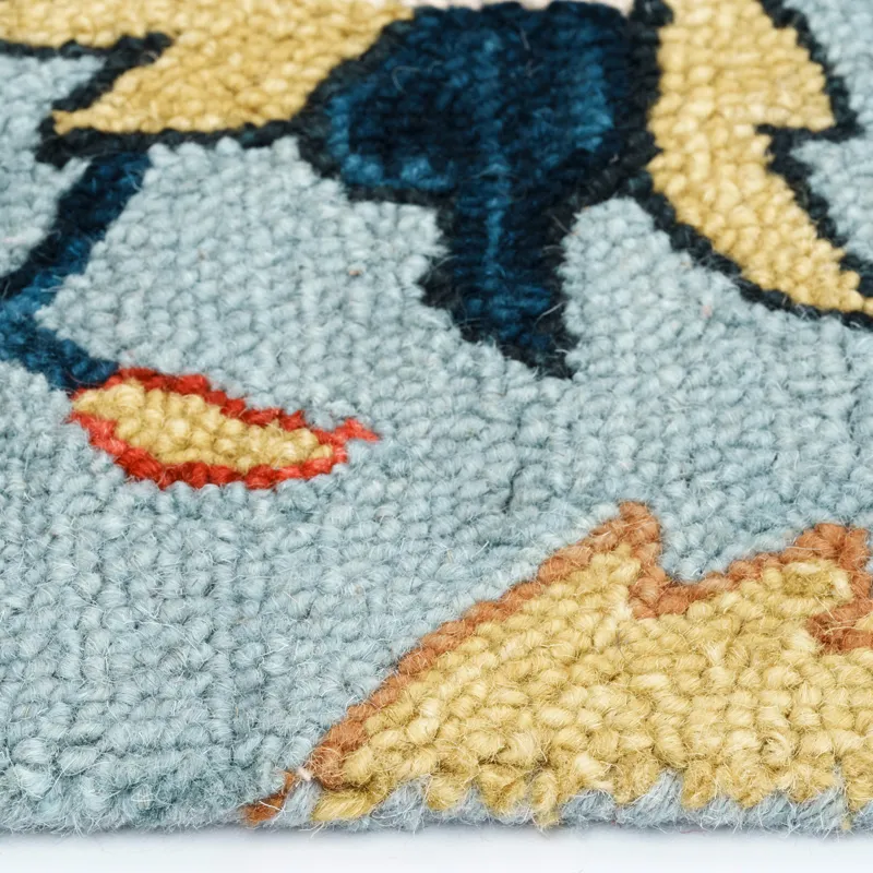 Avanti-Serapi Misty Blue Rectangle Rug - 2\'6\" x 8\'6\"