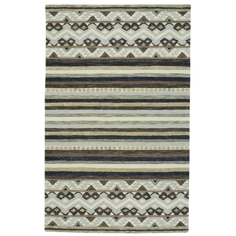 Avanti-Kelim Silver Birch Rectangle Rug - 3\'6\" x 5\'6\"
