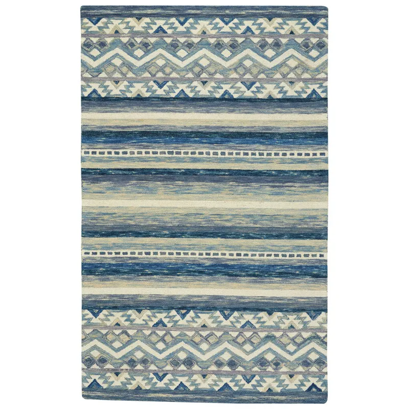 Avanti-Kelim Alpine Blue Runner Rug - 2\'6\" x 8\'6\"