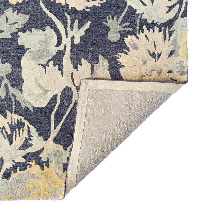 Avanti-Floral Nouveau Blue Multi Rectangle Rug - 7\'9\" x 10\'9\"