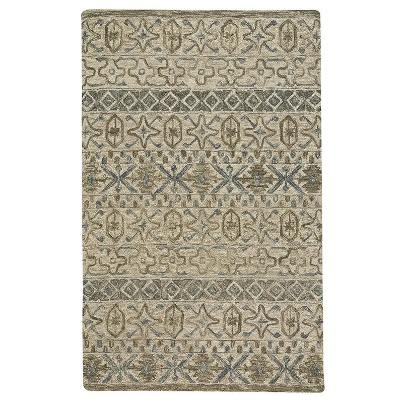 Peyton Sand Blue Rectangle Rug - 5\' x 8\'