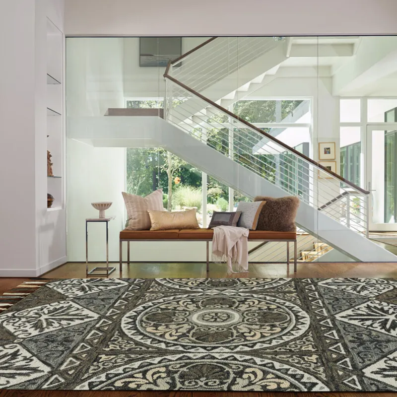 Gypsy-Shaman Grahpite Rectangle Rug - 8\' x 10\'