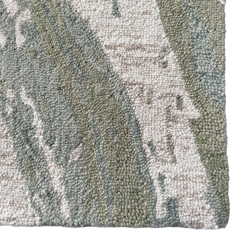 Avanti-Astratto Verde Rectangle Rug - 3\'6\" x 5\'6\"
