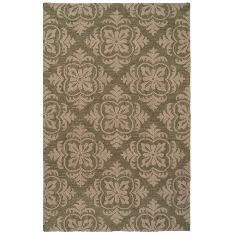 Camille Moss Rectangle Rug - 3\'6\" x 5\'6\"
