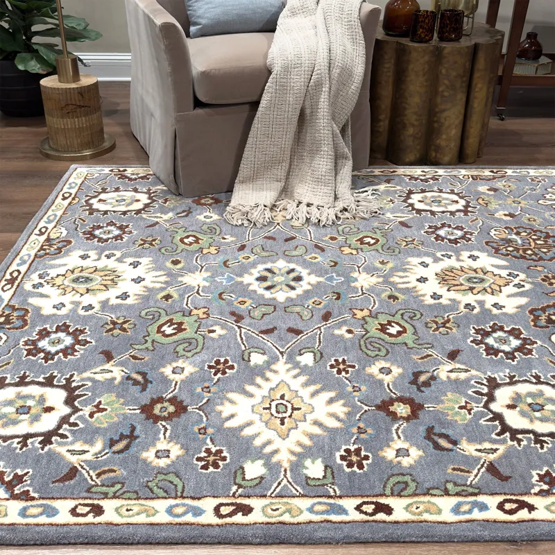 Persia-Mahal Gray Rectangle Rug - 2\'6\" x 8\'6\"