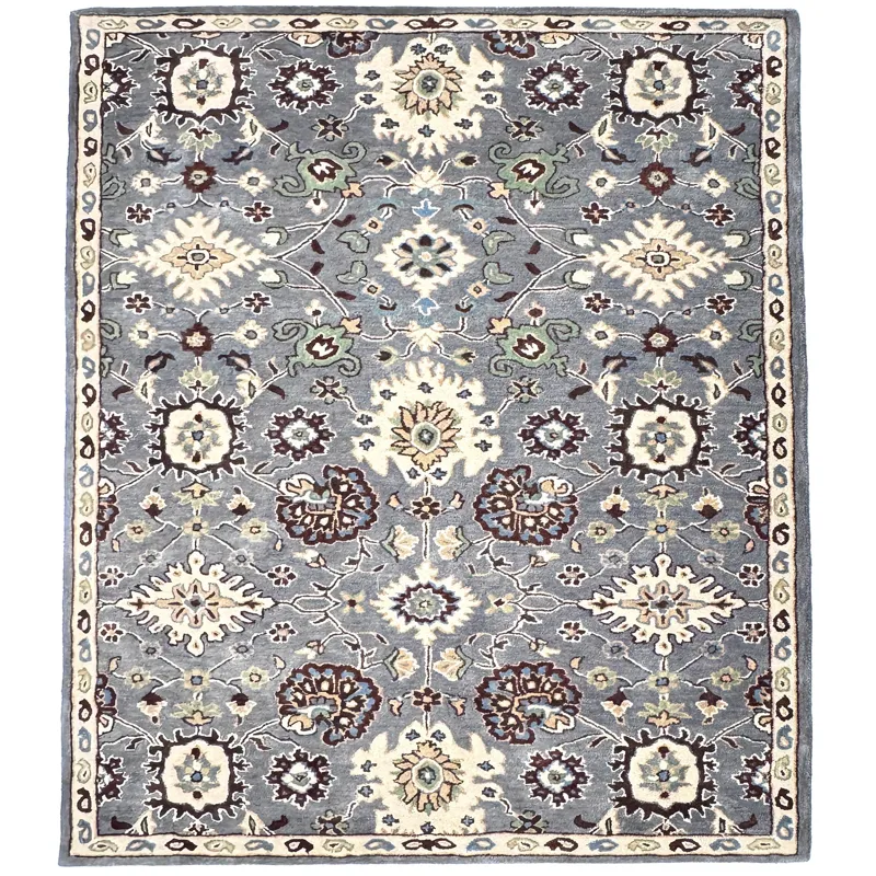 Persia-Mahal Gray Rectangle Rug - 2\'6\" x 8\'6\"