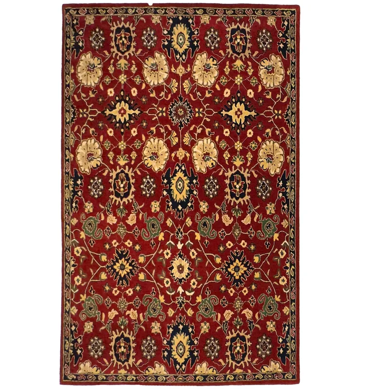 Persia-Mahal Red Rectangle Rug - 7\'9\" x 9\'9\"