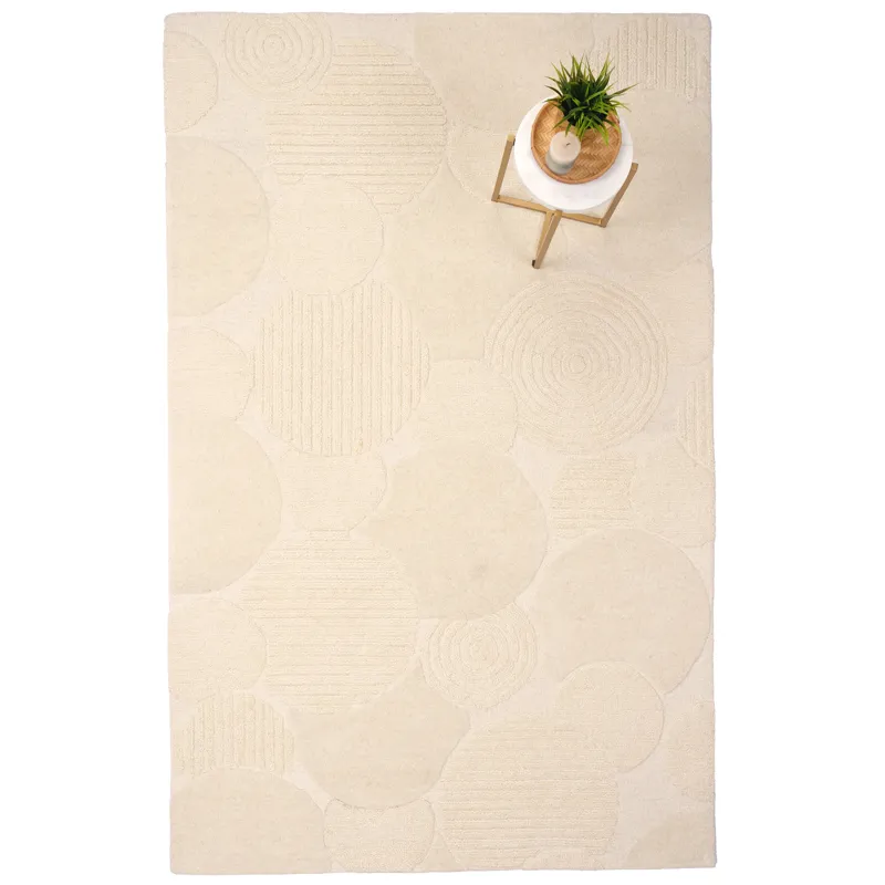 Zen Garden Sand Rectangle Rug - 3\'6\" x 5\'6\"