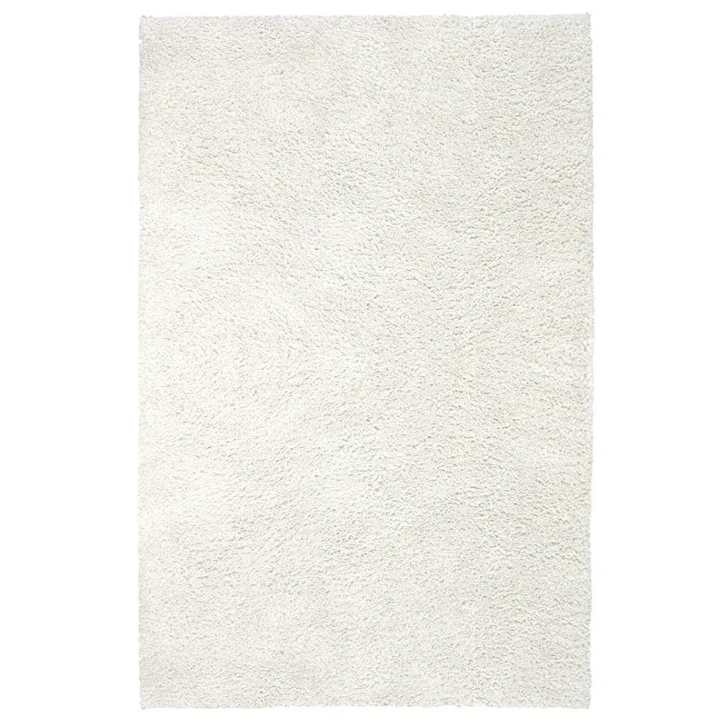 Felicity Shag Ivory Rectangle Rug - 5\' x 8\'