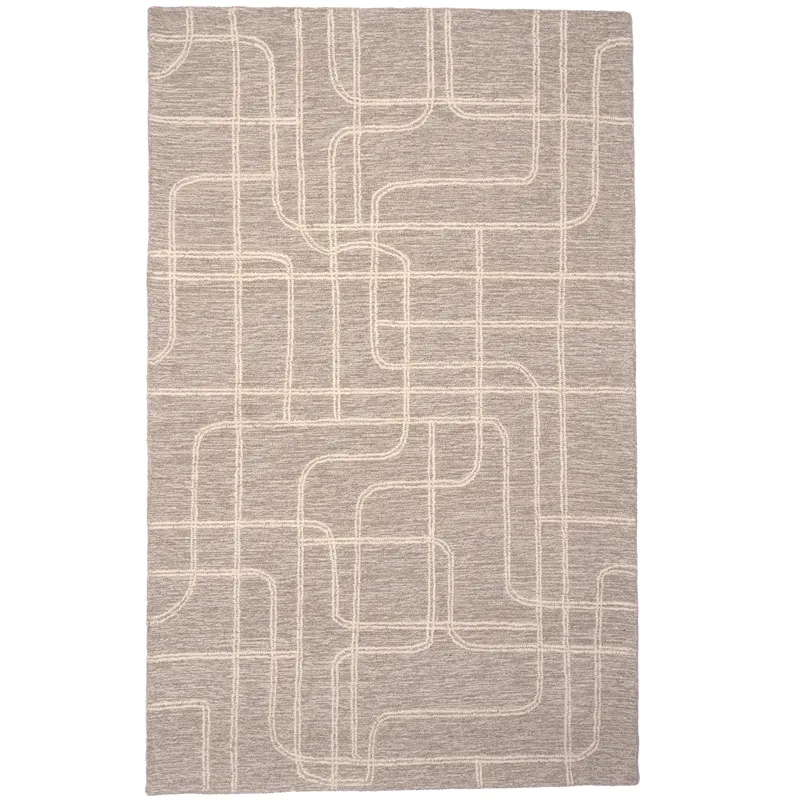 Lineas Graphite Rectangle Rug - 9\' x 12\'