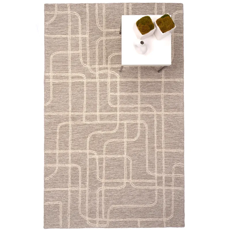 Lineas Graphite Rectangle Rug - 9\' x 12\'