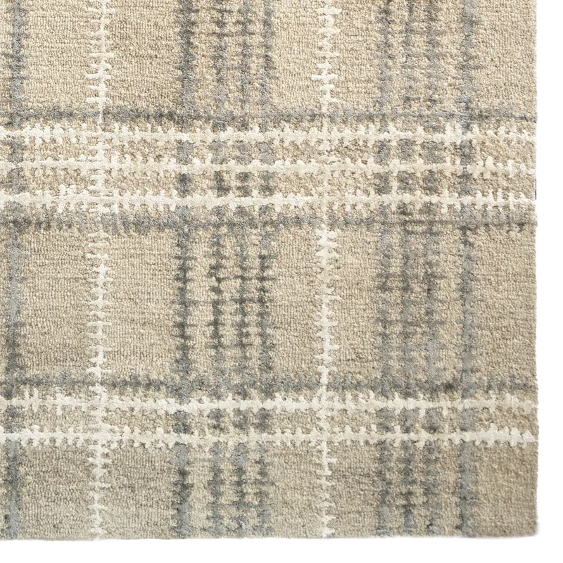 Tartan Earl Grey Rectangle Rug - 5\' x 8\'