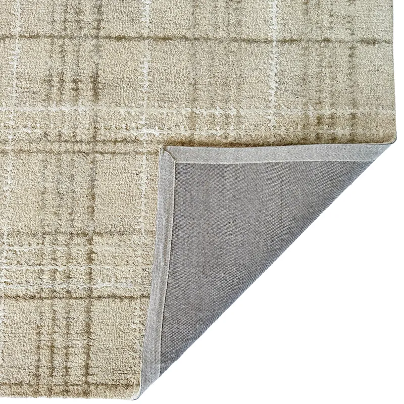 Tartan Neutral Rectangle Rug - 5\' x 8\'