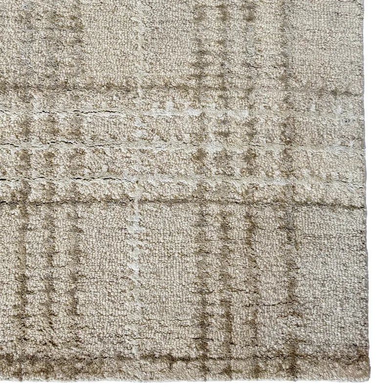 Tartan Neutral Rectangle Rug - 5\' x 8\'