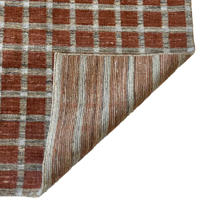 Tattersall Brick Rectangle Rug - 7\'6\" x 9\'6\"