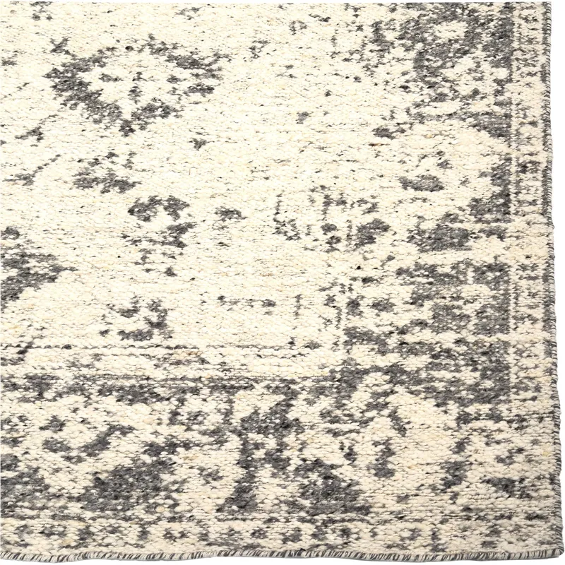York-Antique Charcoal Rectangle Rug - 9\' x 12\'