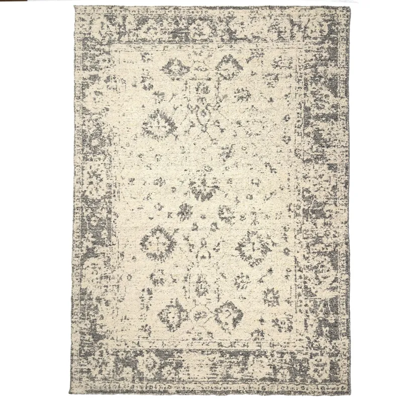 York-Antique Charcoal Rectangle Rug - 9\' x 12\'