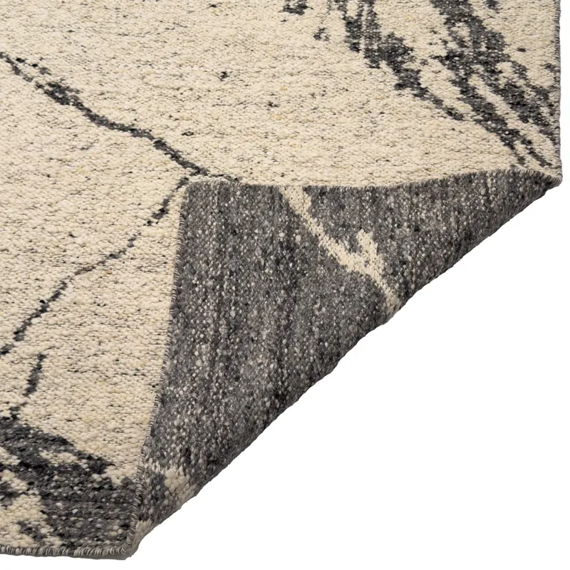 York-Marble Charcoal Rectangle Rug - 7\'6\" x 9\'6\"