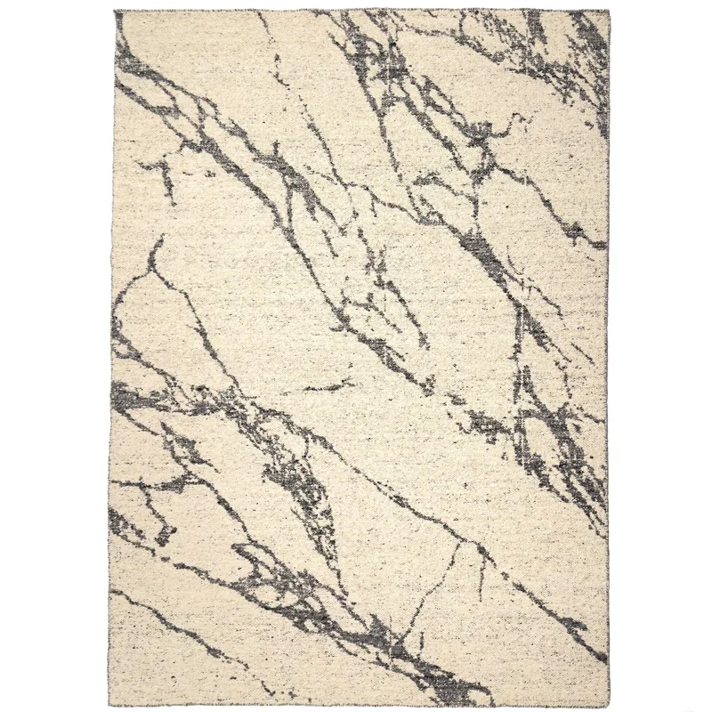 York-Marble Charcoal Rectangle Rug - 7\'6\" x 9\'6\"