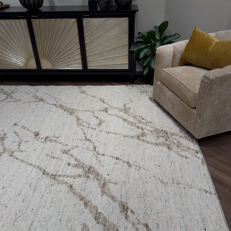York-Marble Beige Rectangle Rug - 9\' x 12\'