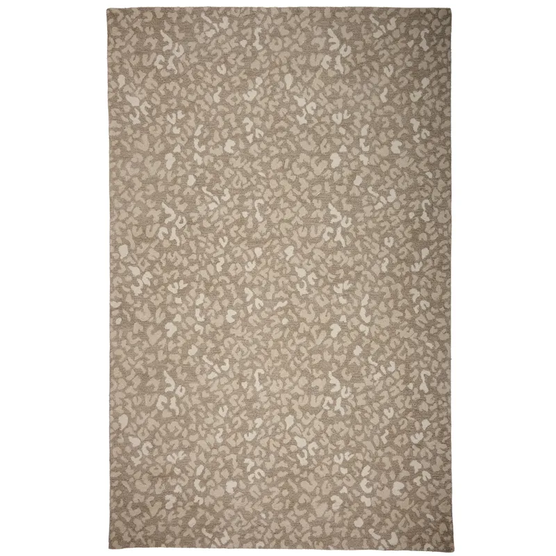 Serengeti-Cheetah Ash Rectangle Rug - 2\'6\" x 8\'6\"