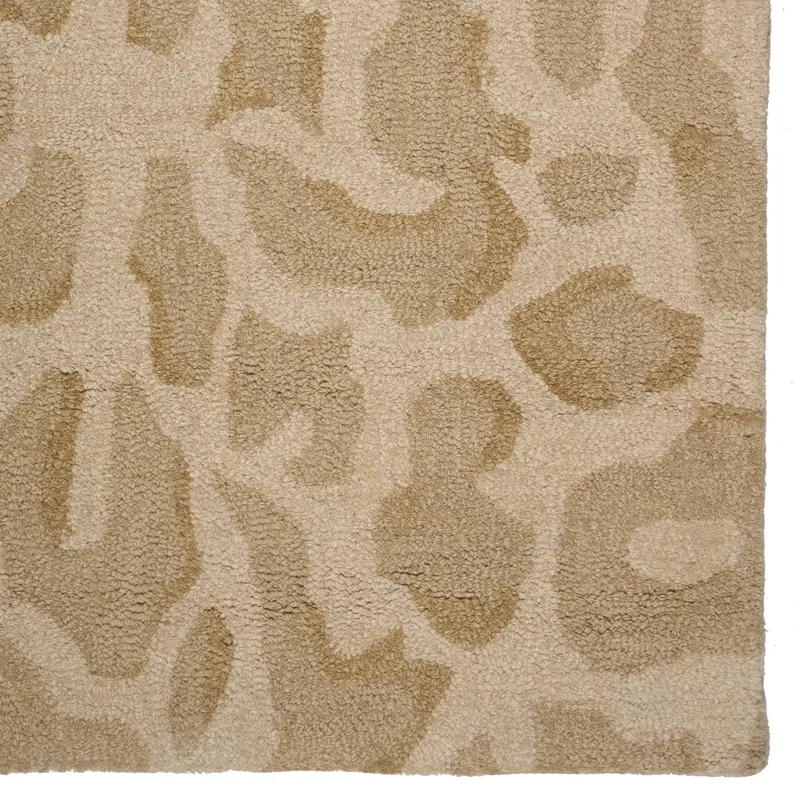 Serengeti-Leopard Natural Rectangle Rug - 5\' x 8\'