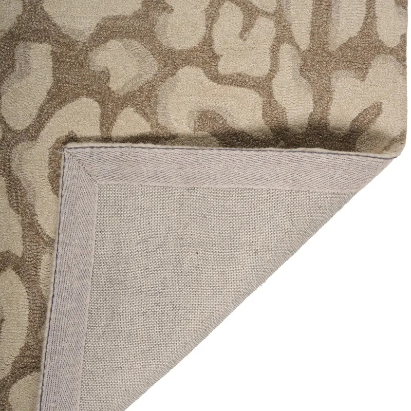 Serengeti-Leopard Taupe Rectangle Rug - 7\'9\" x 10\'9\"