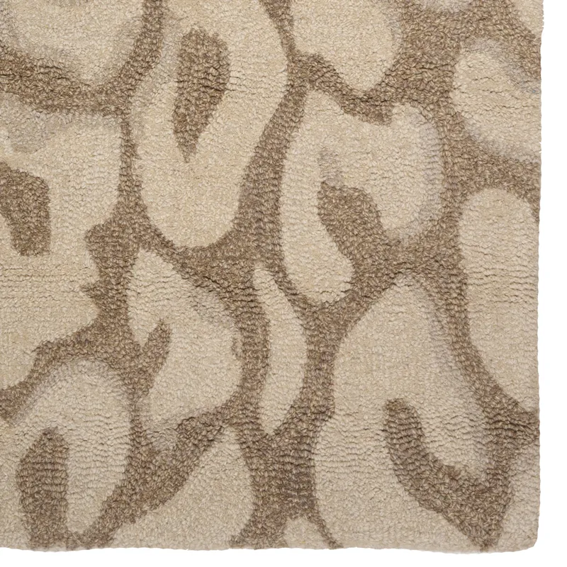 Serengeti-Leopard Taupe Rectangle Rug - 7\'9\" x 10\'9\"
