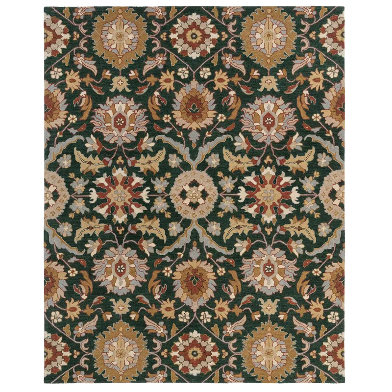 Azari-Keshan Evergreen Rectangle Rug - 9\' x 12\'