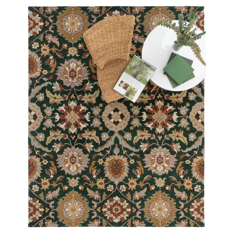Azari-Keshan Evergreen Rectangle Rug - 9\' x 12\'