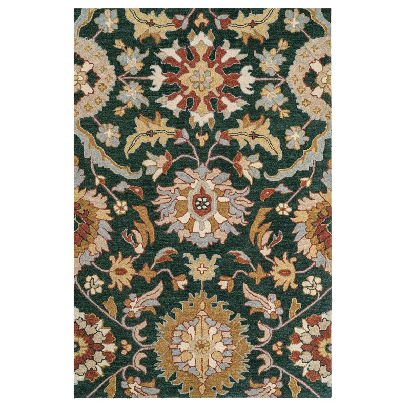Azari-Keshan Evergreen Rectangle Rug - 9\' x 12\'