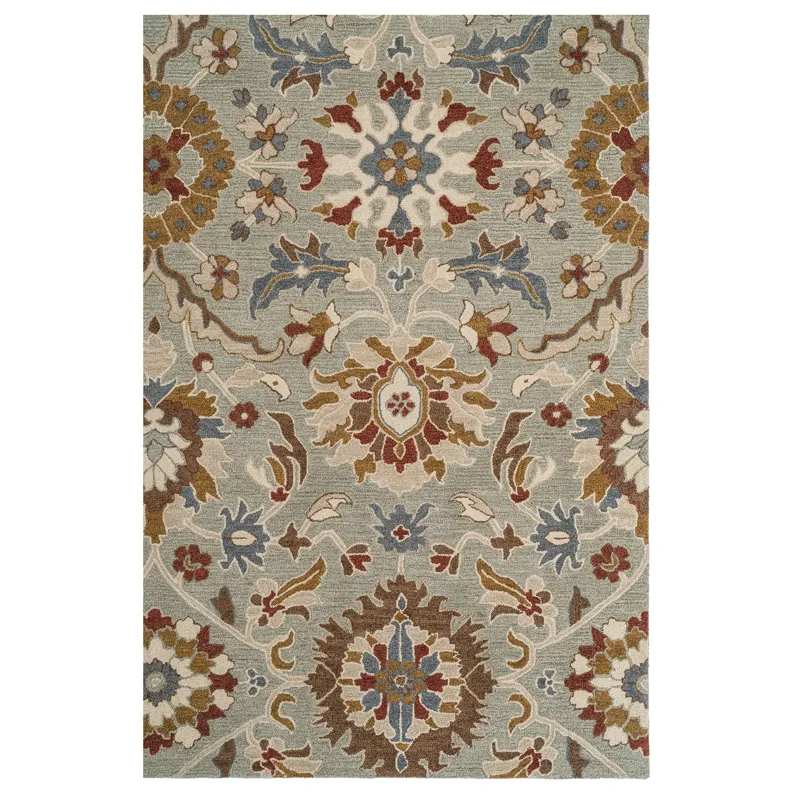 Azari-Keshan Pewter Rectangle Rug - 8\' x 10\'