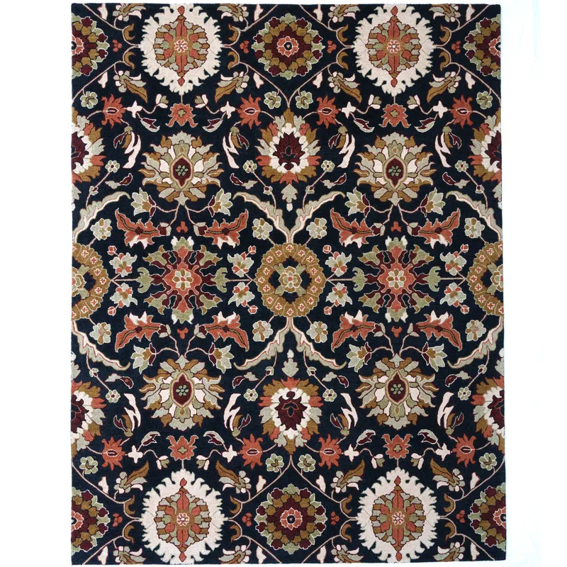 Azari-Keshan Ink Rectangle Rug - 5\' x 8\'