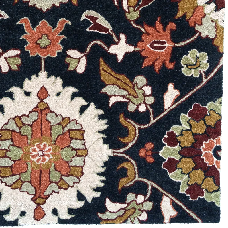 Azari-Keshan Ink Rectangle Rug - 5\' x 8\'