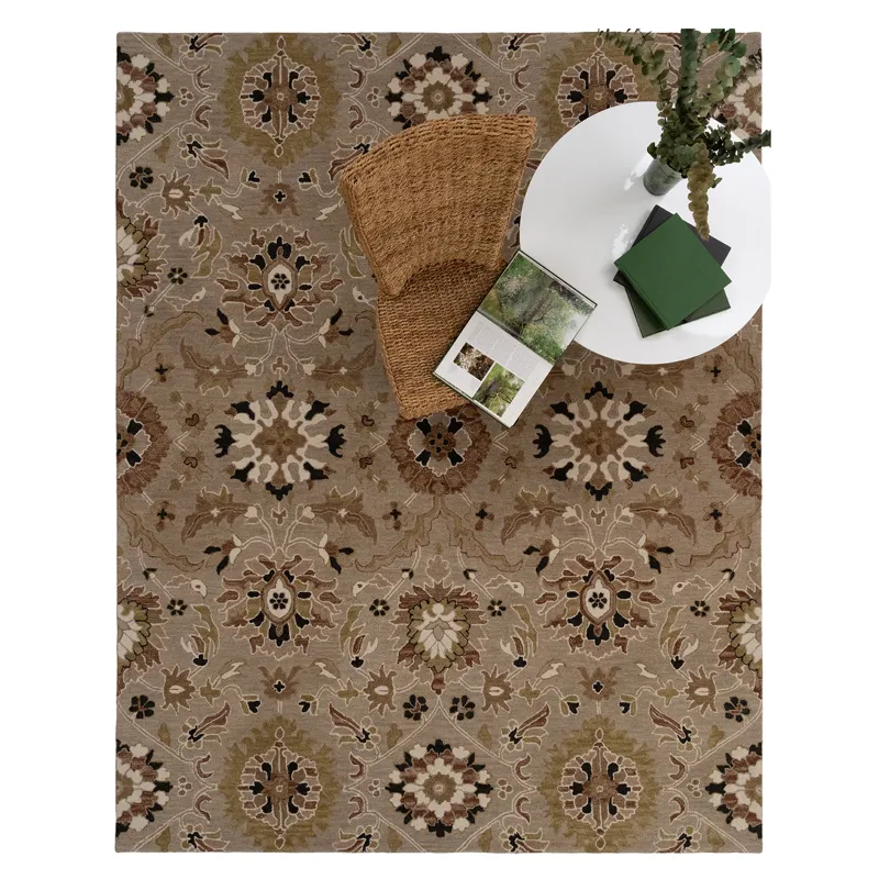 Azari-Keshan Oxford Tan Rectangle Rug - 2\'6\" x 8\'6\"