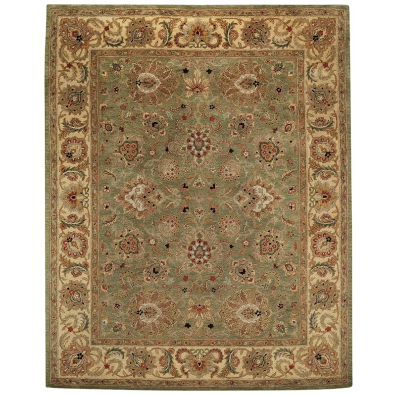 Mumtaz-Agra Pistachio Rectangle Rug - 4\' x 6\'