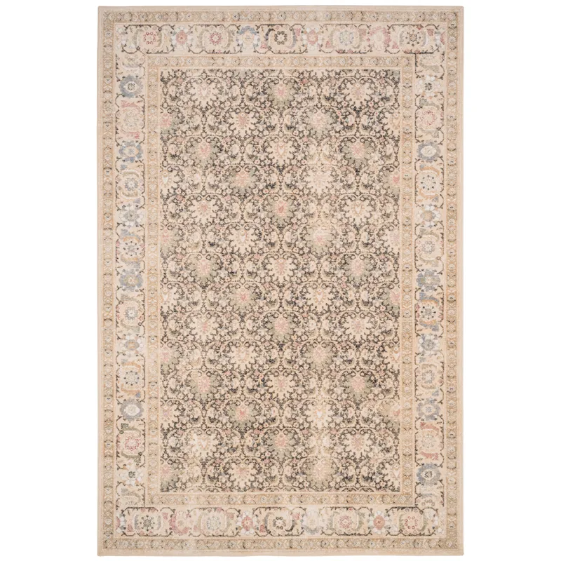 Avery-Keshan Onyx Cream Rectangle Rug - 3\'11\" x 5\'6\"