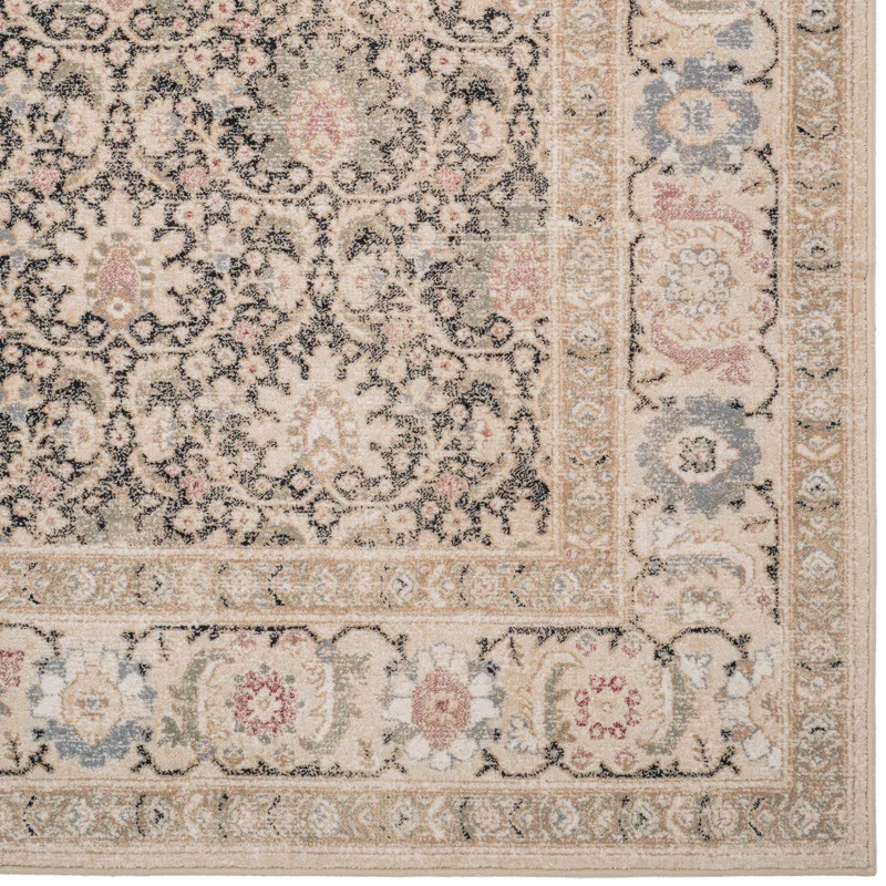 Avery-Keshan Onyx Cream Rectangle Rug - 3\'11\" x 5\'6\"