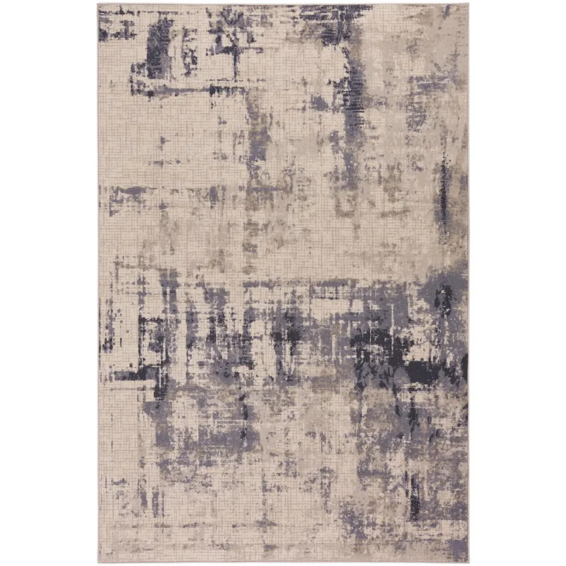 Metropolis-Mirage Cream Rectangle Rug - 3\'11\" x 5\'6\"