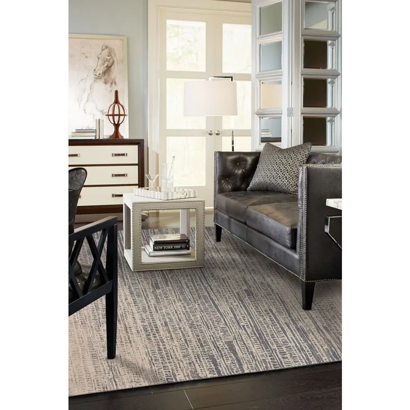 Metropolis-Skyline Cream Rectangle Rug - 9\'2\" x 12\'5\"