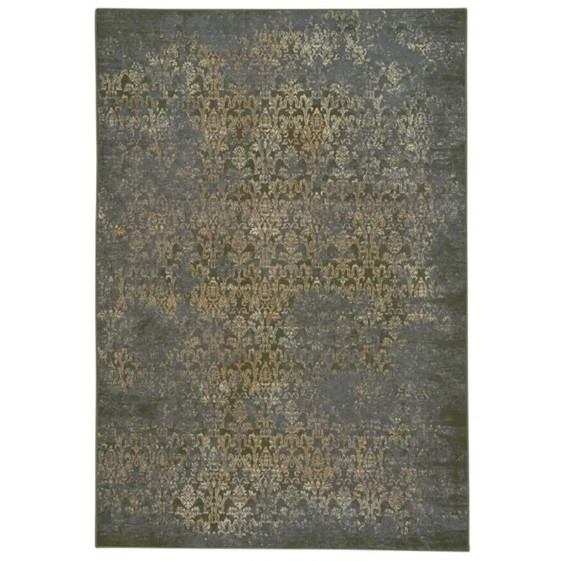 Metropolis-Victoria Woodland Green Rectangle Rug - 5\'3\" x 7\'6\"