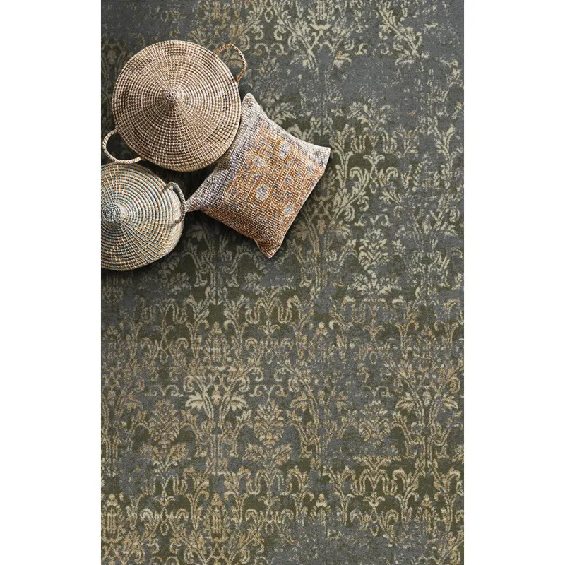 Metropolis-Victoria Woodland Green Rectangle Rug - 5\'3\" x 7\'6\"