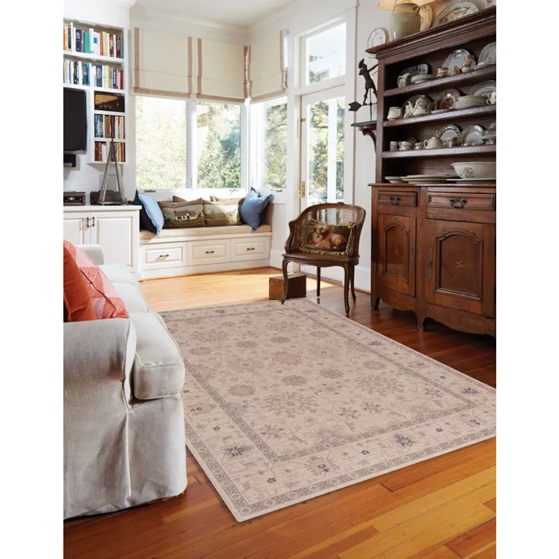 Metropolis-Ushak Bisque Rectangle Rug - 6\'7\" x 9\'10\"