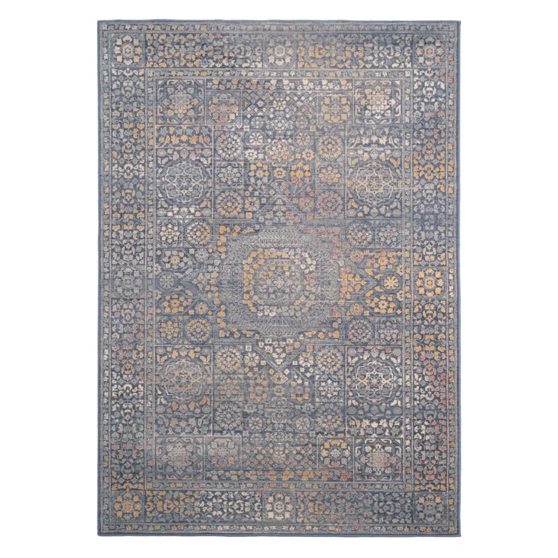 Metropolis-Braga Slate Rectangle Rug - 7\'10\" x 11\'10\"